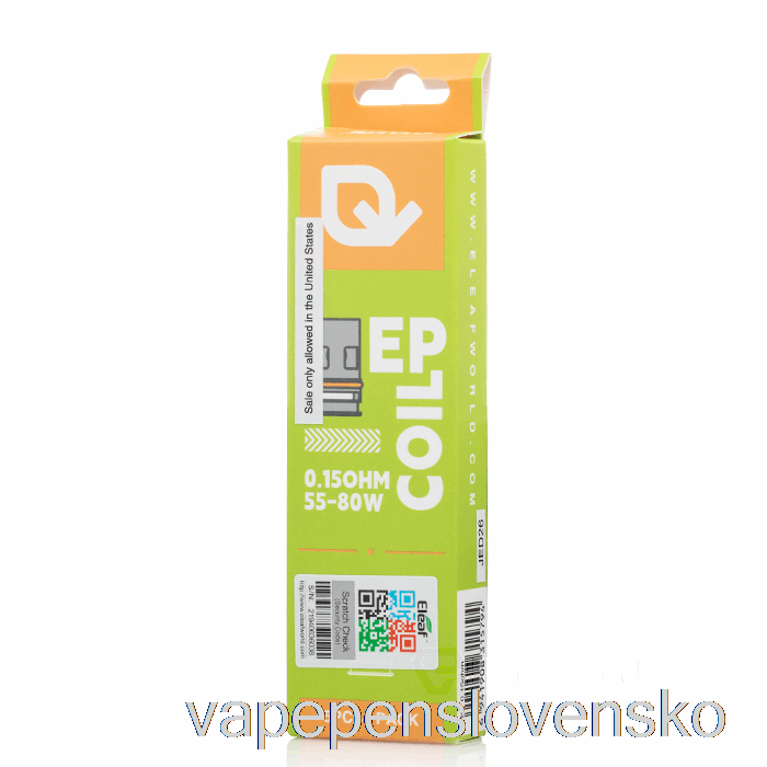 Náhradné Cievky Eleaf Ep 0,15ohm Cievky Ep Vape Bez Nikotinu